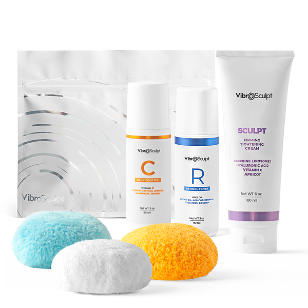 Beauty Pads + VIT C + Retinol Toner + Sculpt Gel